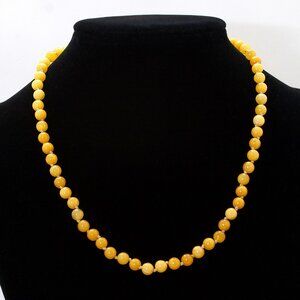 Real BALTIC AMBER Necklace, 100% NATURAL Handmade Butterscotch Amber Beads